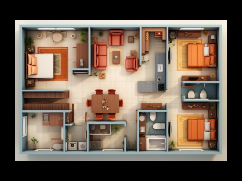 3 BHK Floor Plan