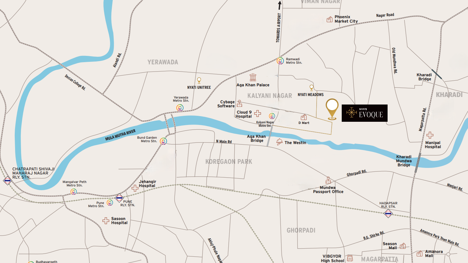 Nyati Evoque Location Map